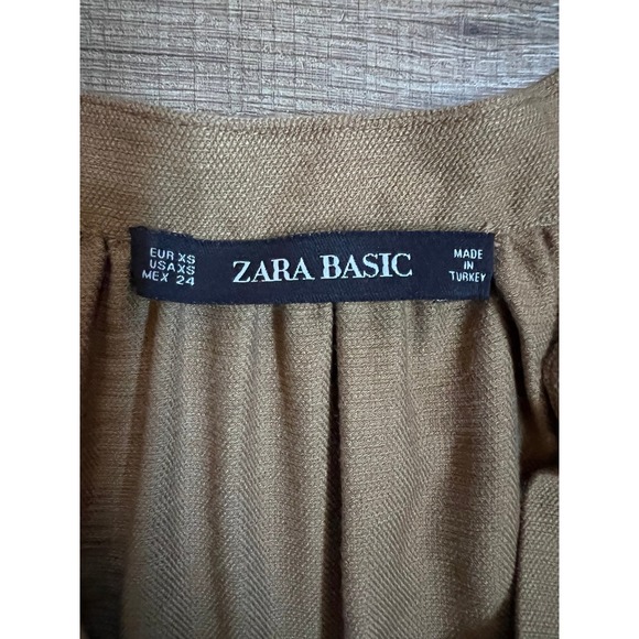ZARA Dress, ZARA mustard, ZARA TUNIC Dress size XS - Picture 6 of 8